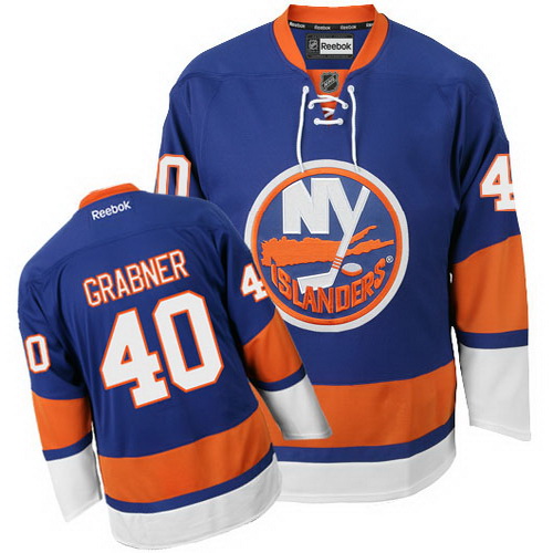 Blue NHL New York Islanders 40 Michael Grabner Hockey Jersey
